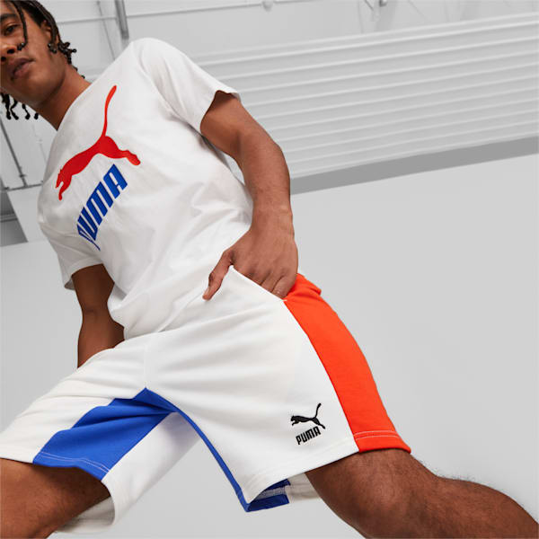 CLASSICS Block Men's Regular Fit 8" Shorts, PUMA White-Royal Sapphire, extralarge-IND